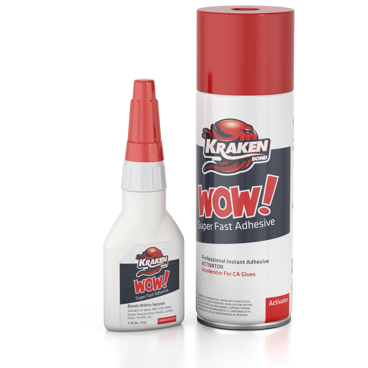 Kraken WOW Activator Spray KR1803AUCCA — 400 mL Cyanoacrylate Cure Accelerator