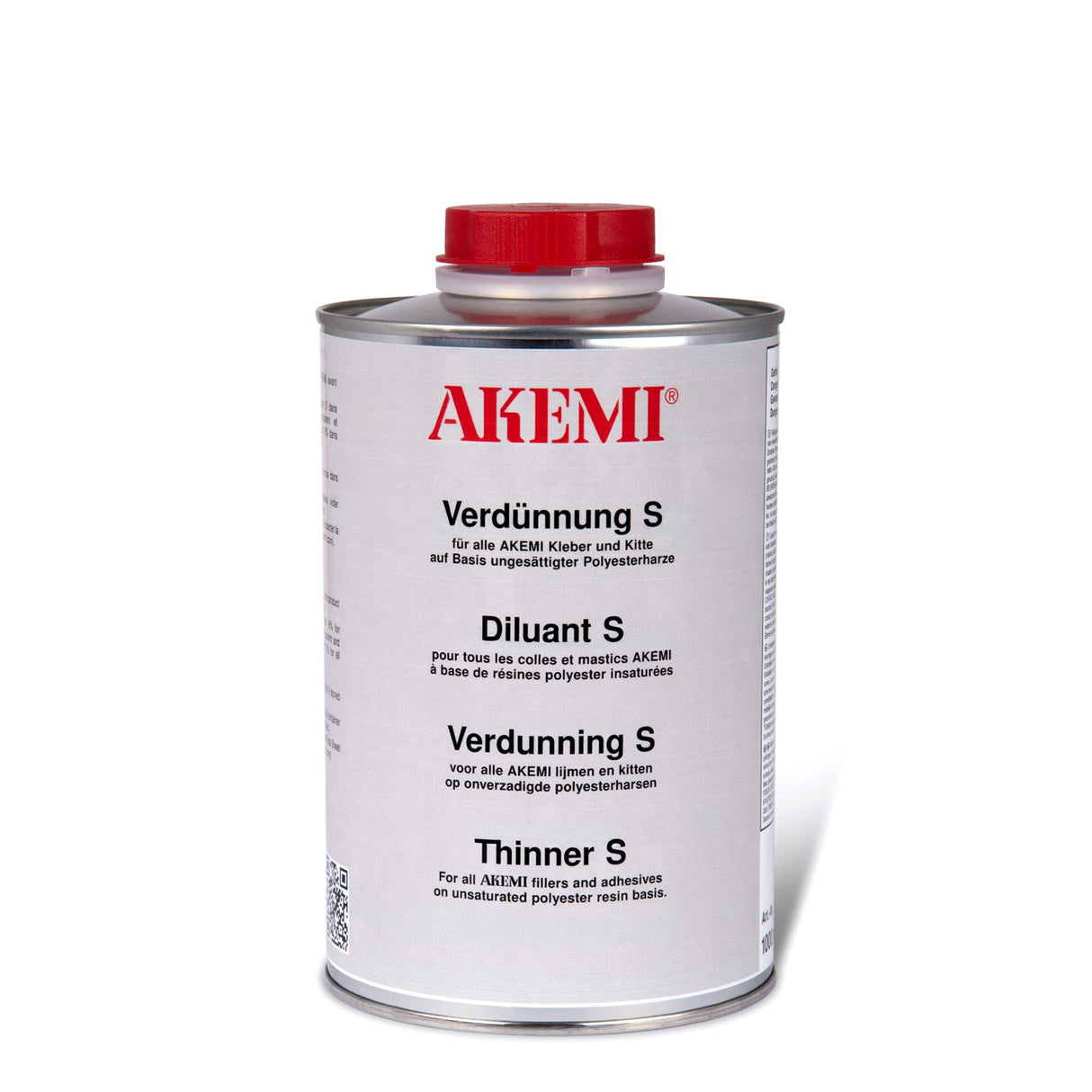 Akemi Thinner S 1000 ml — Thinner & Tool Cleaner for Polyester and Acrylics