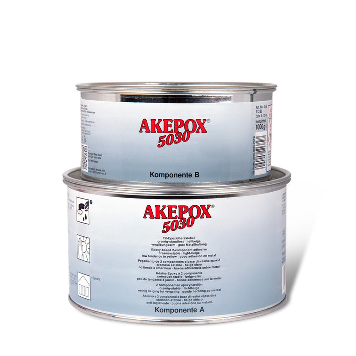 Akemi Akepox 5030 Knife-Grade Two-Component Epoxy Adhesive — 2.25 kg