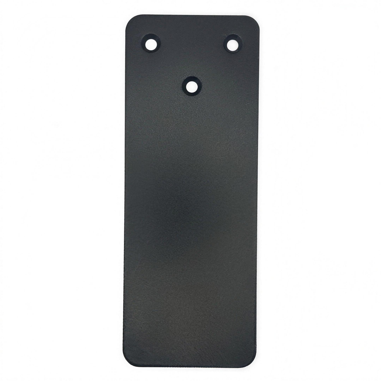 Bartop Support 11-3/4 in x 3-3/4 in black steel mounting plate with three countersunk holes