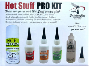 HK-2 Hot Stuff Pro Kit - complete CA glue set with accelerator and debonder