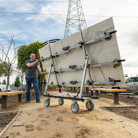 Omni Cubed S3 Frame Cart AT  750 lb All-Terrain Thin Material Cart - side view