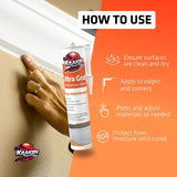 Kraken Bond Ultra Grab High Tack -  White Construction Adhesive 300Ml 10.1 Fl Oz