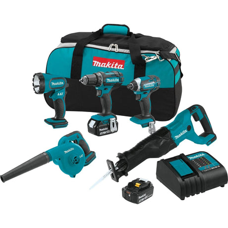 Makita XT506S 18V LXT Lithium-Ion Cordless 5-Pc. Combo Kit