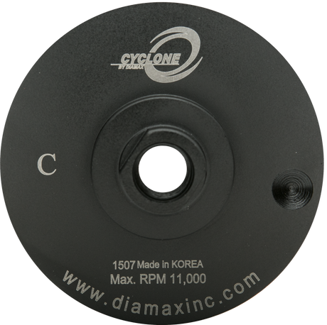 Diamax Cyclone Flat Resin Cup Wheels for Stone Surface Grinding - close-up detail