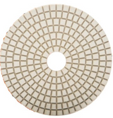 Diamax Hurricane ES White Resin 3-Step Pads 5 Inch for Granite - close-up detail