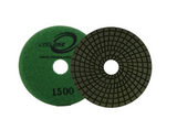 Diamax Cyclone System Superflex 4 Inch Polishing Pad for Granite - in use
