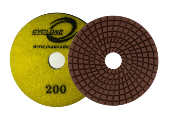 Diamax Cyclone System Superflex 4 Inch Polishing Pad for Granite - additional view