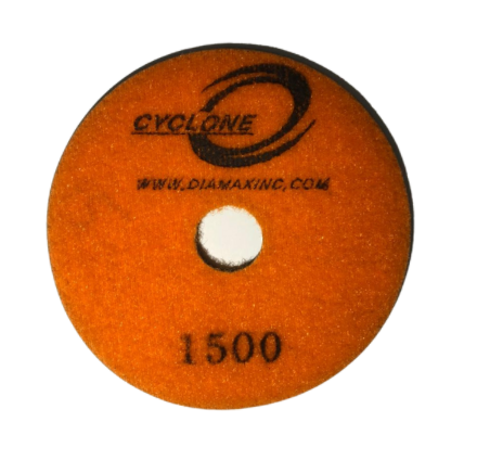 Diamax Cyclone R Series 3 Inch Polishing Pad for Granite and Stone - dimensions