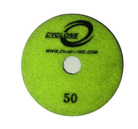 Diamax Cyclone Ultra 3 Inch Polishing Pad for Granite and Stone - side view
