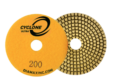 Diamax Cyclone Ultra 4 Inch Polishing Pad for Granite and Stone - close-up detail