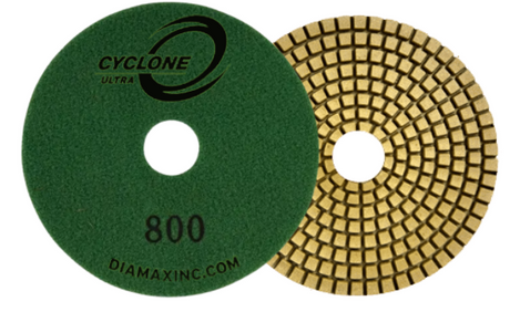 Diamax Cyclone Ultra 4 Inch Polishing Pad for Granite and Stone - packaging