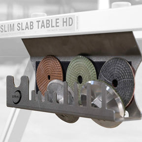 Omni Cubed Slim Slab Table HD Tool Shelf — Stainless Steel T — view 1