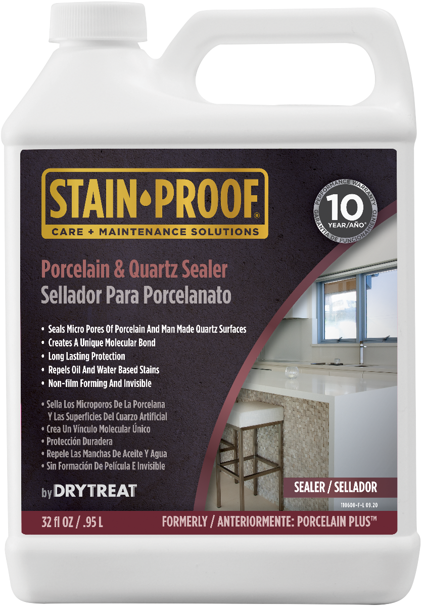 STAIN-PROOF® Porcelain & Quartz Sealer — 1 Quart (formerly Porcelain Plus™)