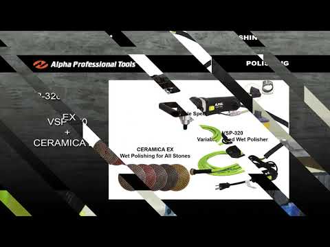 Alpha VSP-320 Variable Speed Wet Polisher