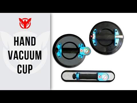 Aardwolf Oval Hand Vacuum Cup Lifter OHVC (Pull Pump + Vacuum Gauge)