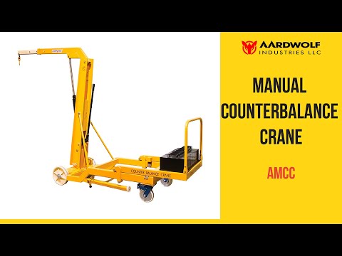 Aardwolf Powered Counterbalance Crane with Lateral Movement (APCCL Series)