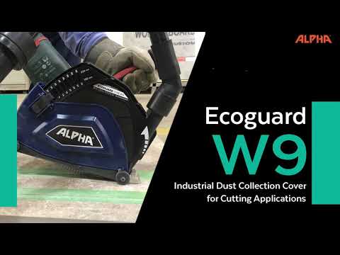Alpha EcoGuard W9 — 9" Tile Saw Dust Collection Cover