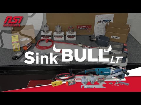 NSI Solutions Sink BULL LT - Complete Kit (Incl. Rapid Z-CUT w/bearing + 3" Course & 3" Fin