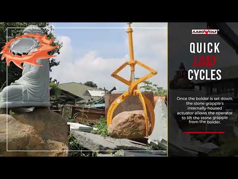 Aardwolf Stone Grapple ASG for Heavy Stone Slab Lifting