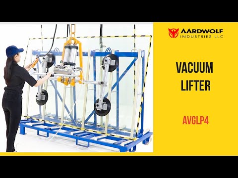 Aardwolf AVGLP4-400L Quad Pad Wide Vacuum Glass Lifter