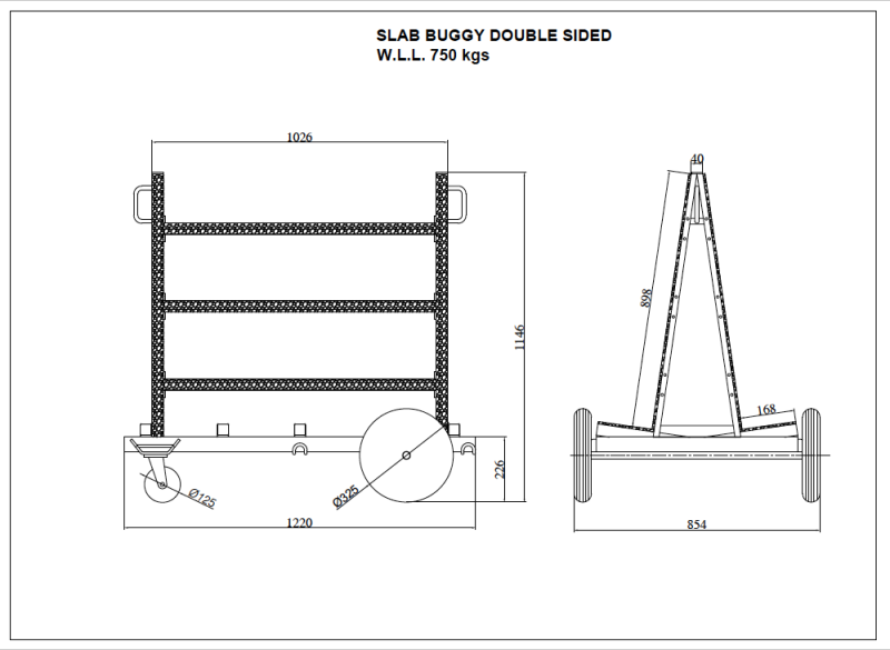 Aardwolf SBDS01 Slab Buggy Double side