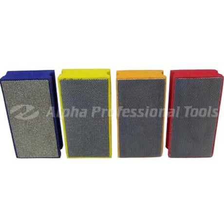 Alpha Diamond Hand Polishing Pads for Stone -- 60 to 3000 Grit - side view