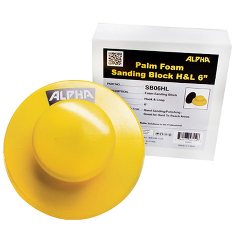 Palm Sanding Block 5 Palm Sanding Blocks Semi-Rigid Foam Sanding Block - in use