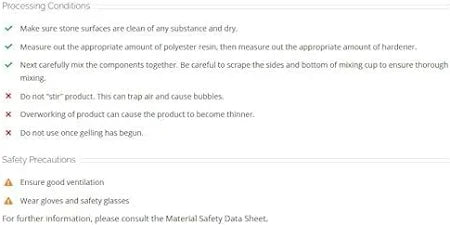 K-Bond Polyester Stone Adhesive Transparent Paste - Quart