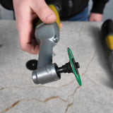 DiStar Support Adapter installed on Proxxon tool