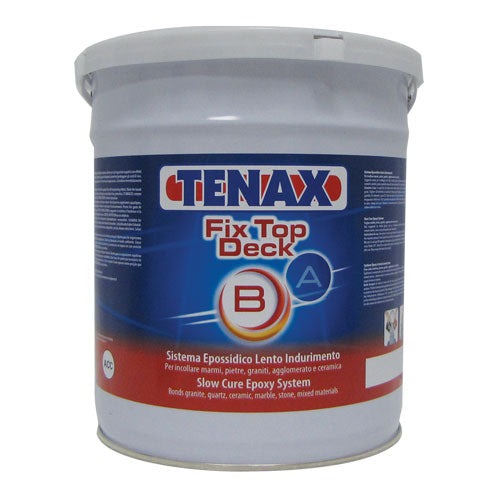 Tenax Fixtop & Fixdeck Epoxy — Two-Component Bonding & Slow-Cure Deck Adhesive (Parts A & B) - Fixdeck B 1 Gal