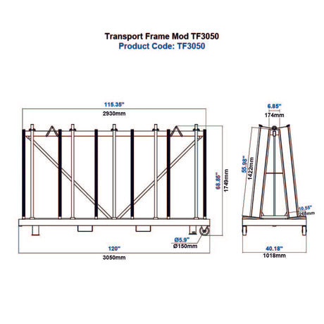 Aardwolf TF3050 Transport Frame Mod