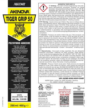 Akemi Akenova Tiger Grip 50 Adhesive 290 mL Cartridge