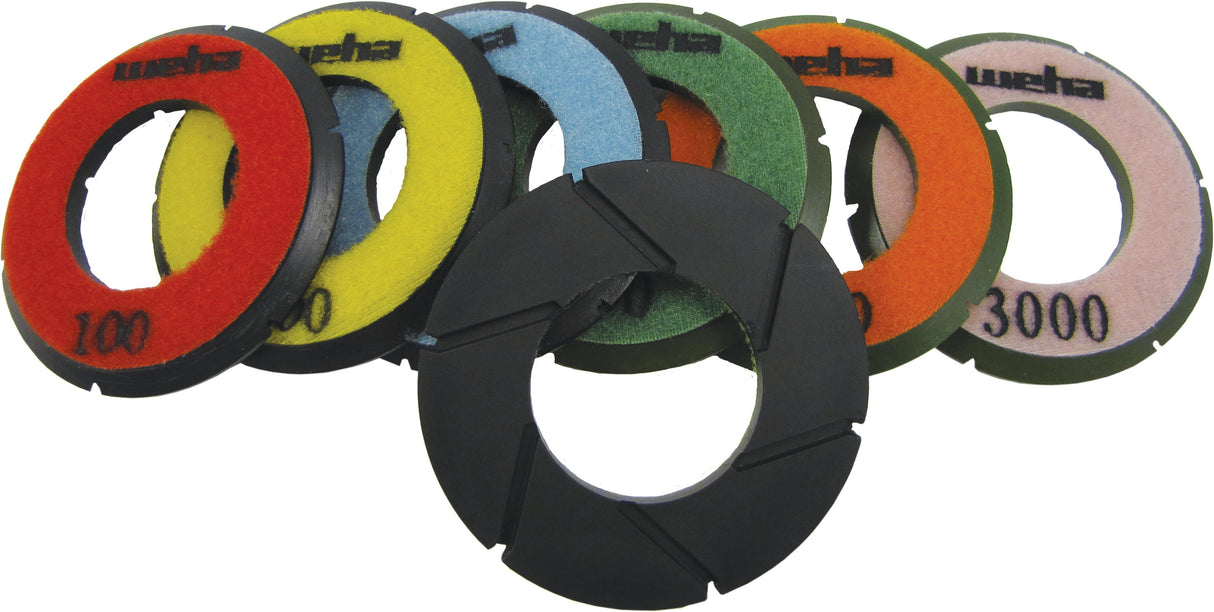 Weha 3.5 inch Turbo Disc Diamond Polishing Wheel for Seam Prep and Surface Repolish - 50
