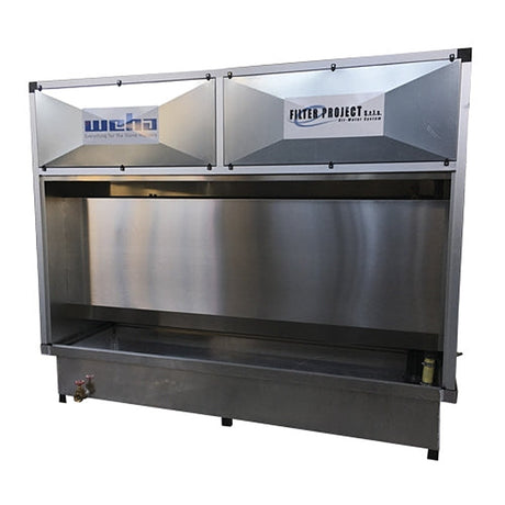 Weha Filter Project 10 ft Wet Dust Collector Booth for Stone Fabrication