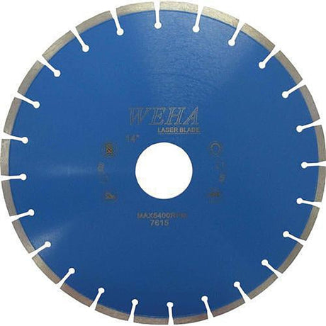 Weha 14 inch x 10mm Low HP Diamond Blade for Blue Ripper Rail Saw and Track Saws