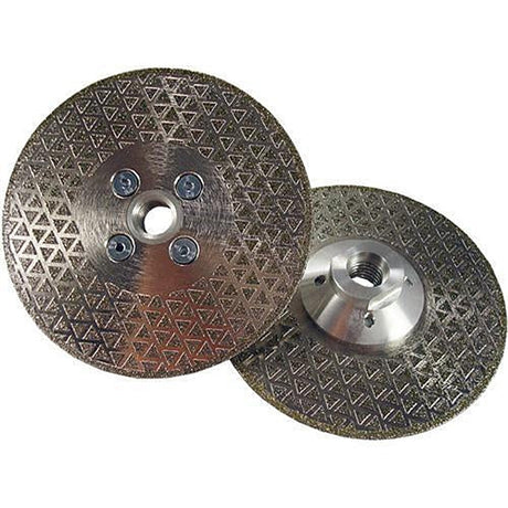 WEHA 5" Duo Double Sided Marble Diamond Blade with Quad Adapter