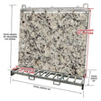 Weha Extra Tall A Frame Double for Stone Fabrication