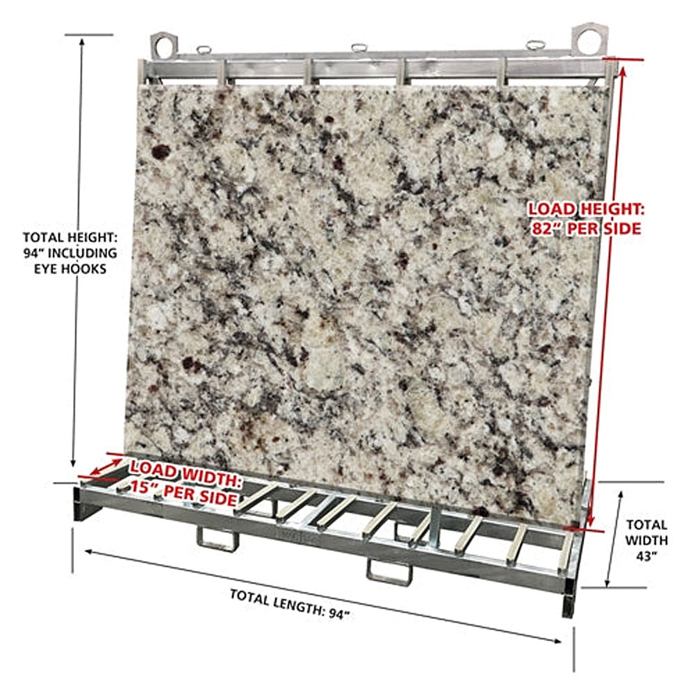 Weha Extra Tall A Frame Double for Stone Fabrication