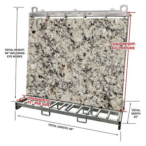 Weha Extra Tall A Frame Double for Stone Fabrication