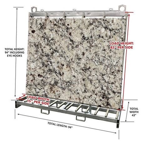 Weha Extra Tall A Frame Double for Stone Fabrication