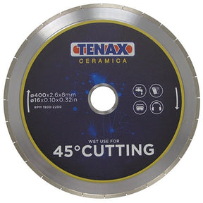 Tenax 16" 45 Degree Miter Blade — Stone Fabrication