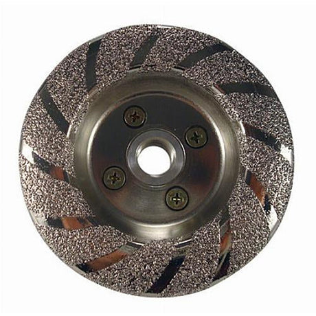 Weha 4 inch Vacuum Brazed Diamond Contour Cup Wheel for Bowl and Radius Shaping