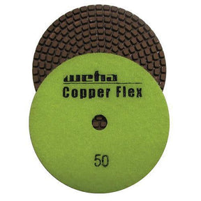 Weha 4 inch CopperFlex Copper Bonded Diamond Polishing Pad for Granite and Marble