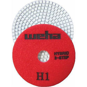 Weha 4" 3 Step Hybrid for Granite Marble Stone Polishing