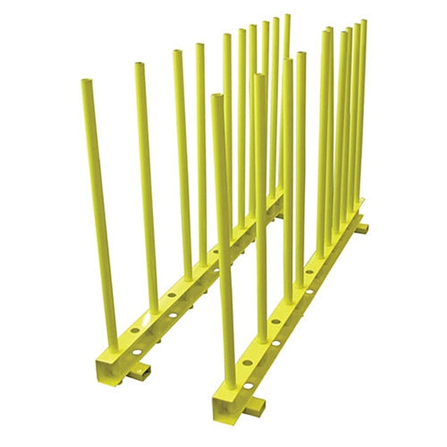 Weha Weha Yellow Remnant Rack for Stone Fabrication Workshop