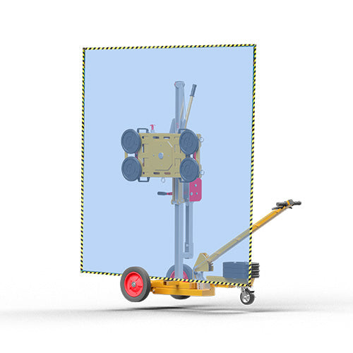 ABACO MANUAL VACUUM GRIP LIFTER - MVGL150 — in use