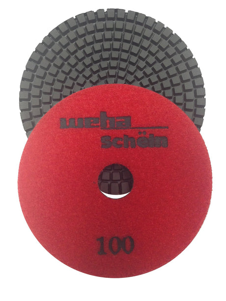Weha 3 inch Schein Diamond Polishing Pad for Granite and Marble - 100