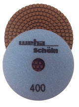 Weha 3 inch Schein Diamond Polishing Pad for Granite and Marble - 400