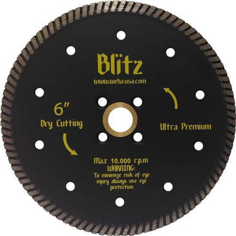 Weha Matrix S-20 18" Diagonal Diamond Bridge Saw Blade — Granite, Quartz & Quartzite - 6"